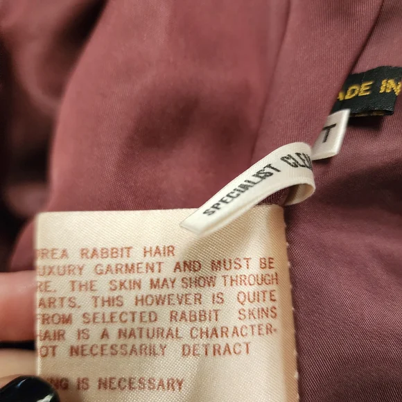 Vintage Black Rabbit Fur Coat - Picture 4 of 7